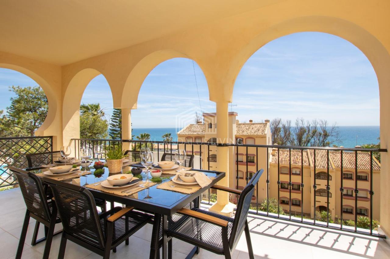 דירות מאלגה Panoramic Sea Views And Direct Access To The Beach From The Community In Torrenueva מראה חיצוני תמונה